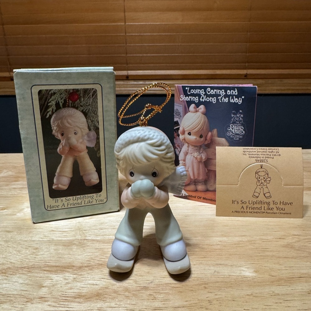 Precious Moments Porcelain Ornament“It’s So Uplifting To Have A Friend Like you”